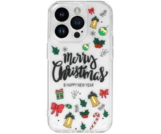 Tel Protect Christmas dėklas skirtas Samsung S23 FE Design 3 Clear