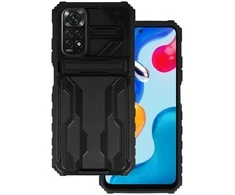 Tel Protect Combo dėklas skirtas Xiaomi Redmi Note 11 Pro/Note 11 Pro 5G juodos spalvos