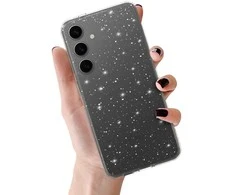 Tel Protect Crystal Glitter dėklas skirtas Samsung Galaxy S26 Plus sidabro spalvos
