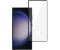 Tel Protect Full Glue 6D Apsauginis stiklas skirtas SAMSUNG GALAXY S23 ULTRA Juodas (su a hole for a scanner)