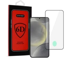 Tel Protect Full Glue 6D apsauginis stiklas skirtas SAMSUNG GALAXY S25 EDGE Juodas (with fingerprint unlock)