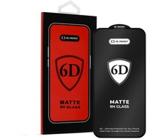 Tel Protect Full Glue 6D Matt Apsauginis stiklas skirtas Samsung Galaxy S25 Ultra Juodas (with fingerprint unlock)