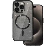Tel Protect Glitter Magsafe dėklas skirtas Samsung Galaxy S26 juodos spalvos clear