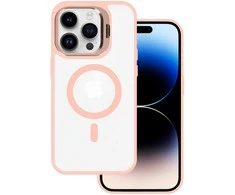 Tel Protect Kickstand Magsafe dėklas skirtas Apple iPhone 14 Pro light rožinės spalvos
