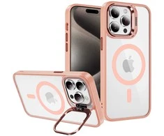 Tel Protect Kickstand Magsafe dėklas skirtas Apple iPhone 13 Pro Max light rožinės spalvos