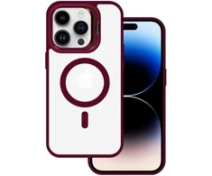 Tel Protect Kickstand Magsafe dėklas skirtas Apple iPhone 11 burgundy