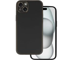 Tel Protect Luxury dėklas skirtas Iphone 15 Plus juodos spalvos