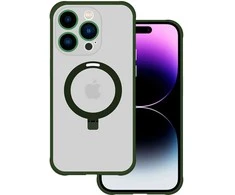 Tel Protect Magical Magsafe Stand dėklas skirtas Apple iPhone 15 žalios spalvos