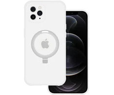 Tel Protect Magical Magsafe Stand dėklas skirtas Apple iPhone 11 Pro Max sidabro spalvos