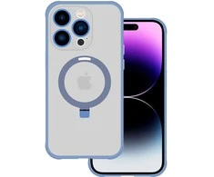 Tel Protect Magical Magsafe Stand dėklas skirtas Apple iPhone 15 Pro Max mėlynos spalvos