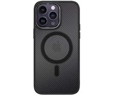 Tel Protect Magnetic Carbon dėklas skirtas Apple iPhone 13 Pro juodas