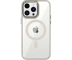 Tel Protect Magnetic Clear dėklas skirtas Apple iPhone 12 Pro Max Titanium