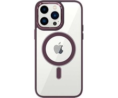 Tel Protect Magnetic Clear dėklas skirtas Apple iPhone 11 Pro vyšnių spalvos