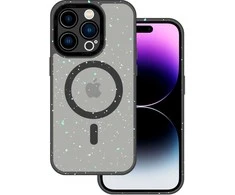 Tel Protect Magnetic Splash Frosted dėklas skirtas Apple iPhone 15 Pro Max juodos spalvos