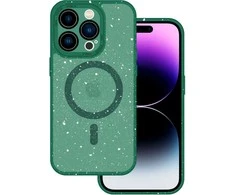 Tel Protect Magnetic Splash Frosted dėklas skirtas Apple iPhone 15 Pro Max žalios spalvos