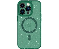 Tel Protect Magnetic Splash Frosted dėklas skirtas Apple iPhone 15 Plus žalios spalvos