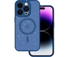 Tel Protect Magnetic Splash Frosted dėklas skirtas Apple iPhone 15 Pro Max mėlynos spalvos