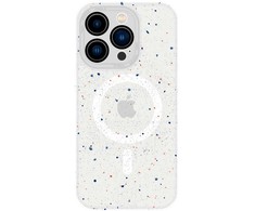 Tel Protect Magnetic Splash Frosted Dėklas skirtas Apple iPhone 15 Plus Baltas