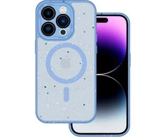 Tel Protect Magnetic Splash Frosted dėklas skirtas Apple iPhone 15 Pro Light mėlynos spalvos