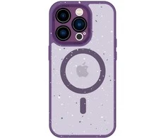 Tel Protect Magnetic Splash Frosted dėklas skirtas Apple iPhone 15 Pro Max violetinės spalvos