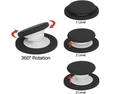 Toptel Tel Protect Magsafe PopSocket Stone