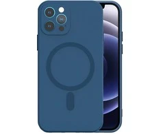 Tel Protect MagSilicone dėklas skirtas Apple iPhone 12 mėlynos spalvos