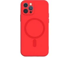 TEL PROTECT MagSilicone dėklas skirtas Apple iPhone 14 Pro Max Raudona