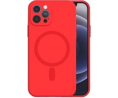 TEL PROTECT MagSilicone Dėklas skirtas Apple iPhone 12 Raudona
