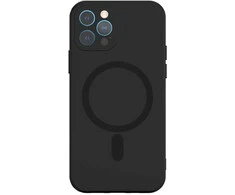 Tel Protect MagSilicone dėklas skirtas Apple iPhone 15 Pro juodos spalvos