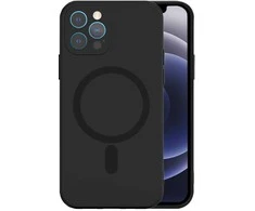 Tel Protect MagSilicone dėklas skirtas Apple iPhone 15 Pro juodos spalvos
