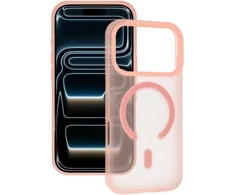 Tel Protect Mist Matte Magsafe dėklas skirtas Samsung Galaxy A17 5G rožinės spalvos oranžinės spalvos
