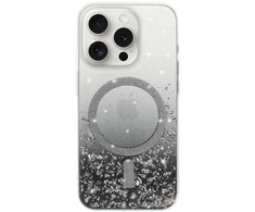 Tel Protect Moonlite Magsafe dėklas skirtas Apple iPhone 15 juodas skaidrus