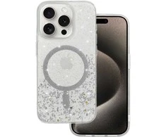Tel Protect Moonlite Magsafe dėklas skirtas Apple iPhone 16 Pro sidabrinis skaidrus