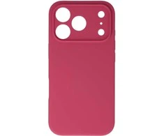 Tel Protect Silicone Lite dėklas skirtas Apple iPhone 17 Pro Max avietinės spalvos