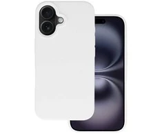 Tel Protect silikoninis Premium dėklas telefonui Apple iPhone 16 baltos spalvos