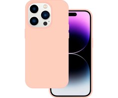 Dėklas Tel Protect Silicone Premium skirtas Apple iPhone 15 Pro light pink