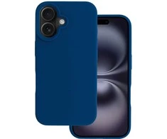 Tel Protect silikoninis Premium dėklas telefonui Apple iPhone 16 mėlynos spalvos