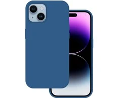 Tel Protect silikoninis Premium dėklas telefonui Apple iPhone 15 Plus mėlynos spalvos