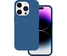 Tel Protect silikoninis Premium dėklas telefonui Apple iPhone 14 Pro mėlynos spalvos