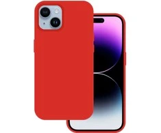 Tel Protect silikoninis Premium dėklas telefonui Apple iPhone 15 Plus raudonos spalvos