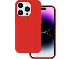Tel Protect silikoninis Premium dėklas telefonui Apple iPhone 15 Pro Max raudonos spalvos