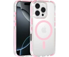 Tel Protect Strap Clear dėklas skirtas Apple iPhone 17 Air rožinės spalvos