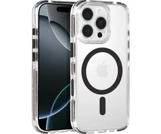 Tel Protect Strap Clear dėklas skirtas Apple iPhone 17 Air juodos spalvos