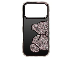 Tel Protect Teddy Bear dėklas skirtas Apple iPhone 17 Air rožinės spalvos