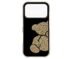 Tel Protect Teddy Bear dėklas skirtas Apple iPhone 17 aukso spalvos