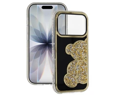 Tel Protect Teddy Bear dėklas skirtas Apple iPhone 16 aukso spalvos