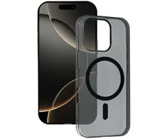 Tel Protect Transparent Slim Magsafe dėklas skirtas Apple iPhone 17 Air juodos spalvos