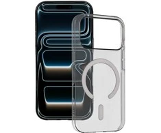 Tel Protect Transparent Slim Magsafe dėklas skirtas Apple iPhone 17 Pro pilkos spalvos