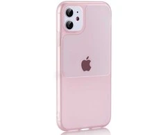 Tel Protect Window dėklas skirtas Apple iPhone 12 Mini rožinės spalvos