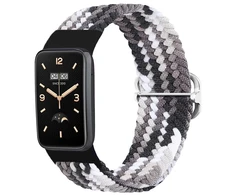 Telcon PINTAS DIRŽELIS MI BAND 7 PRO / M7 PRO (13) Juodas IR Baltas